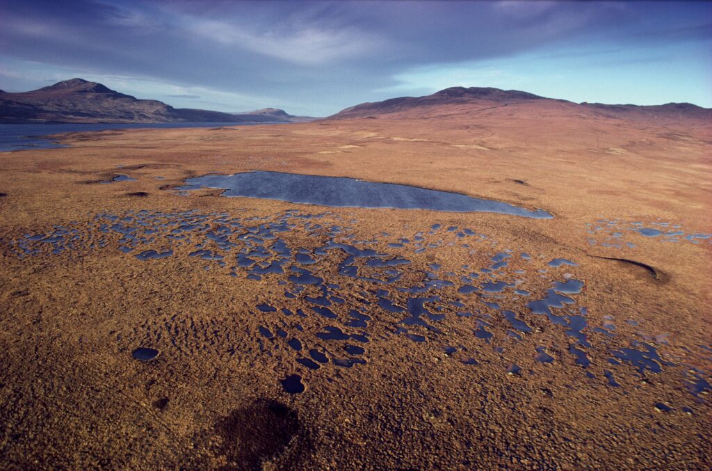 Patterned ground and pool systems south east of Loch Loyal